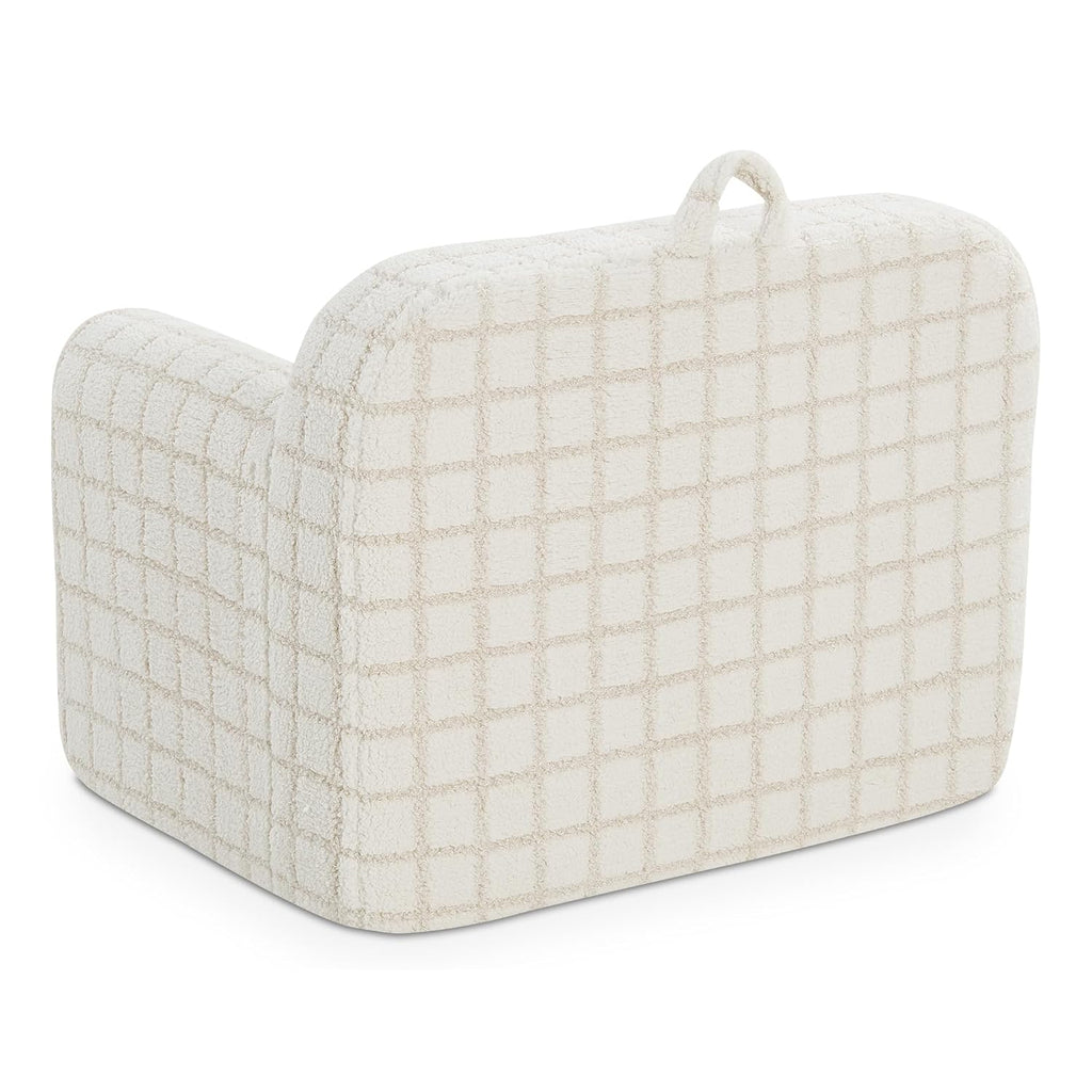 Delta Children Checkered Cozee Chair, Cream