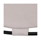 Seville Classics Large Commercial Heavy Duty Rolling Steel Frame Laundry Hamper Canvas Cart Bin, w/Wheels for Hotel, Home, Closet, Bedroom, Natural White, Corner 17.7” D x 24.0” W