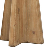 Jennifer Taylor Home Clarence 20" Reclaimed Pine Rectangular End Table, Antique Natural Brown Reclaimed Pine Wood