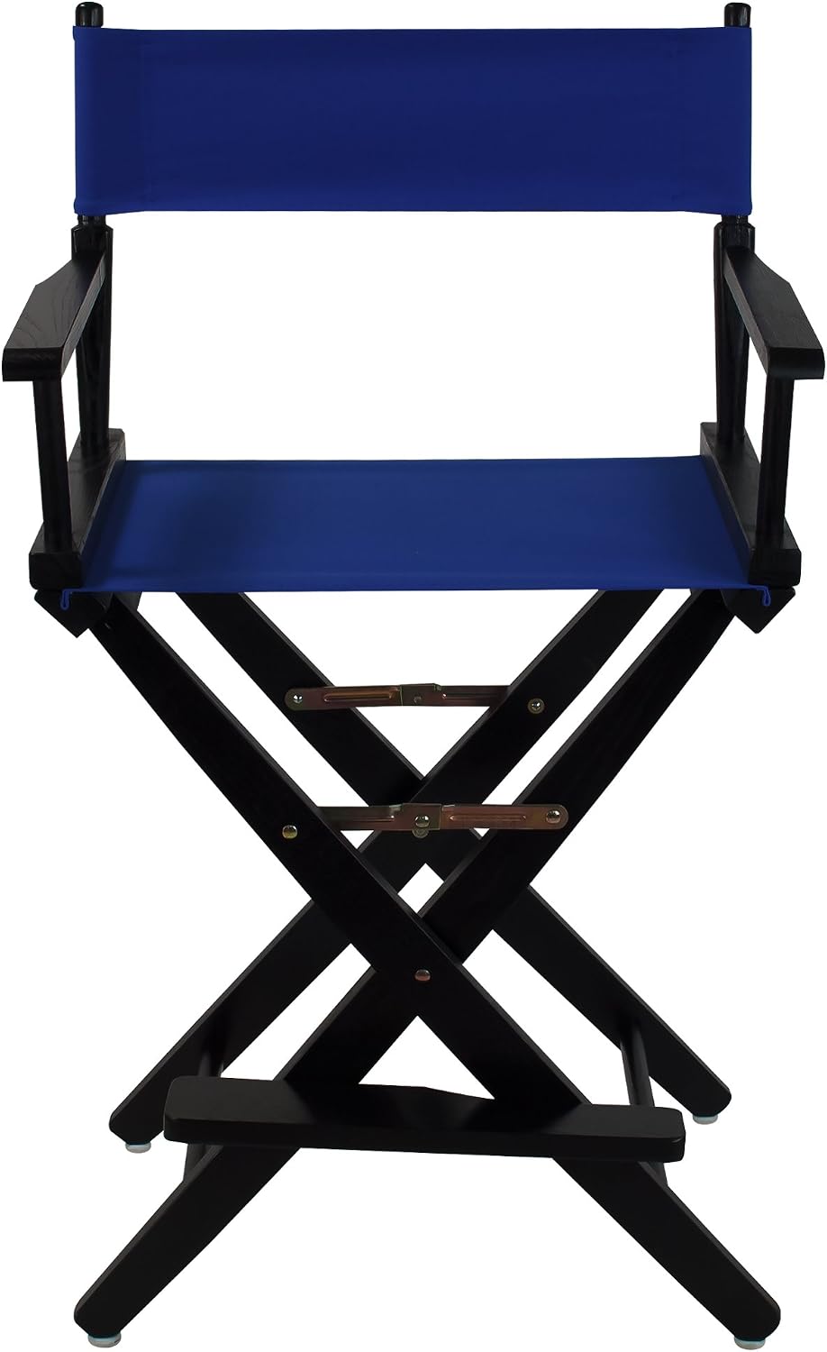 American Trails Extra-Wide Premium 24" Director's Chair Black Frame with Royal Blue Canvas, Counter Height