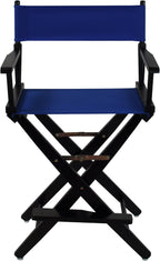 American Trails Extra-Wide Premium 24" Director's Chair Black Frame with Royal Blue Canvas, Counter Height