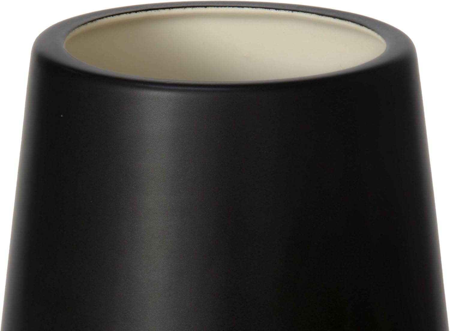 D'vine Dev 12 Inch Ebony Black Elegant Oval Ceramic Vase for Flowers, Home Décor Vase with Design Box, VS-LD-C-5