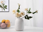 Ceramic Vases, White Vases, Minimalist Vases, Home Decor Vases, Fits Everywhere, Also Gifts for Christmas, Independence Day and Other Holidays, 5.9 Inch. (White)