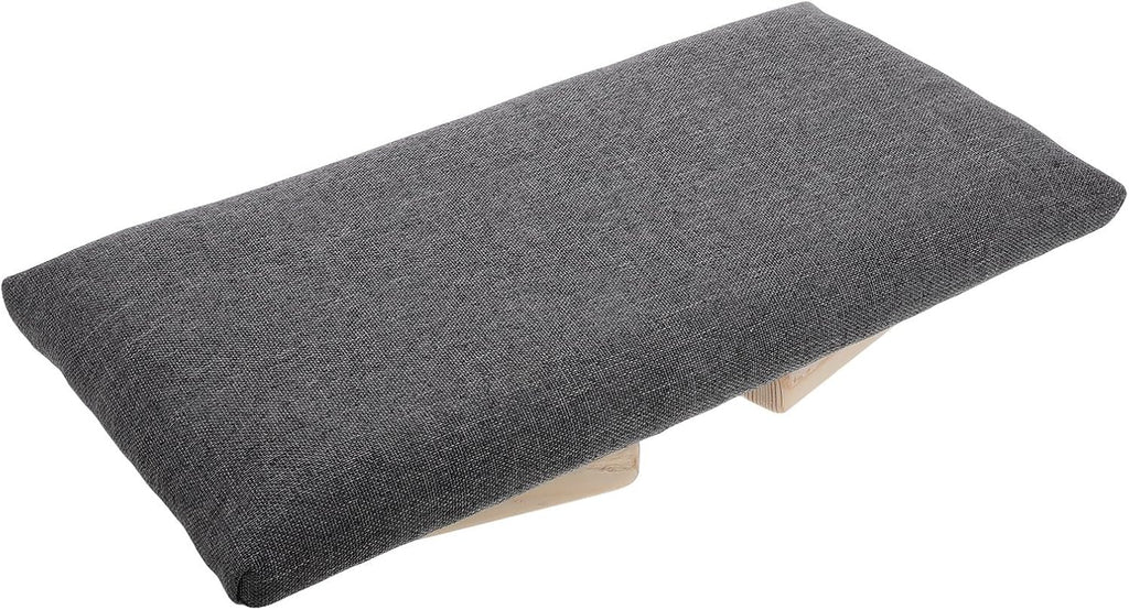 LABRIMP Portable Wooden Folding Meditation Bench with Knee Protection and Comfortable Cloth Seat for Outdoor Use and Zen Practices, Lightweight Stool Chair for Prayer and Kneeling
