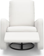 Graco Teddi Power Recliner Swivel Glider, Electronic Power Recline, Oeko-TEX 100 Certified, USB-A & USB-C Charger, Premium Cushioning & Comfort – (Ivory Basketweave)