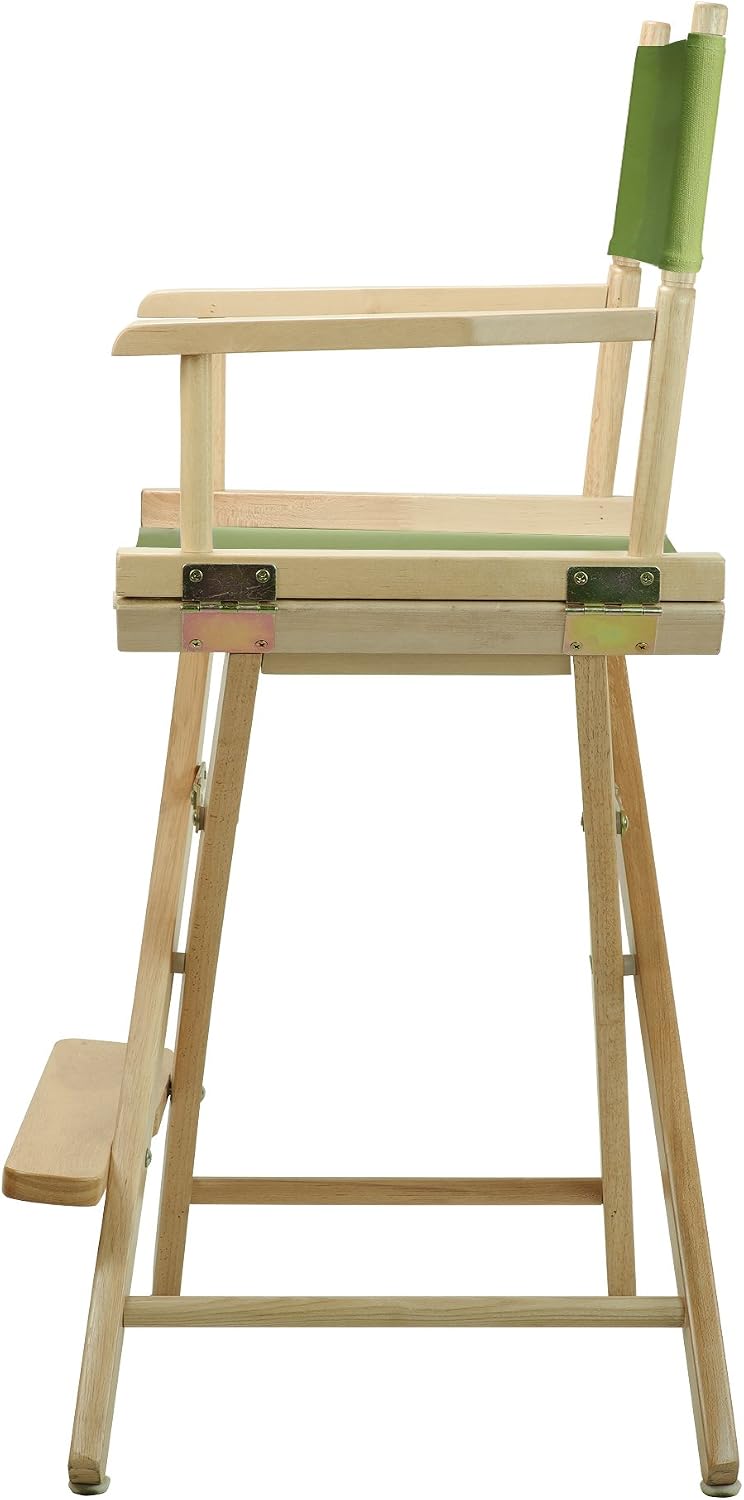Casual Home 220-00/021-72 Director Chair 24" - Counter Height Natural Frame/Lime Green Canvas