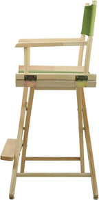 Casual Home 220-00/021-72 Director Chair 24" - Counter Height Natural Frame/Lime Green Canvas