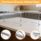 10 Pcs 14" W x 9" H Shelf Dividers for Wire Shelves, Vertical Wire Shelf Dividers for Storage Item Separation and Organization, Rack Shelving Accessories Bulk