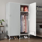 Wardrobe Organiser Large Capacity Hanging Storage Peach Skin Easy to Assemble Space Saving Adjustable Waterproof, Dustproof, Stainproof (Size : 125x50x172cm C)
