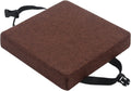 Square Chair Cushion with Ties Non Slip 16 Inch Bar Stool Cushion Cover Seat Cushions Breathable Stool Cushions Removable Cover Washable Chair Pads (Brown, 16x16x2 in)