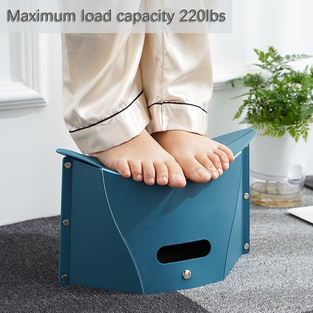 Mini Portable Folding Stool, Foldable Camping Hiking Stool, 2 in 1 Lightweight Travel Chair Storage Basket for Children & Adults for Travel Gathering BBQ Subway Backpacking Fishing