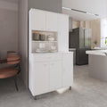 1-Shelf 1-Drawer Pantry Cabinet White,Buffet Kitchen Sideboard,for Kitchen,Dining Room
