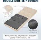 baibu 40 Inch Memory Foam Bench Cushion, Dual-Layer Patent Design Non-Slip Indoor Bench Cushion with Ties, 40x15x3Inch, Beige