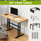 Universal Solid Wood Tabletop, 47.2"x19.7"x0.8" DIY Multi-Purpose Desktop, Rectangular Countertop for Washer Stand, Shelf Board, Workbench & Dining Table, Compatible with Standing Desk Bases