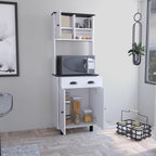 Pantry Sideboard Kitchen Cupboard with 2 Cabinets, 2 Open Shelves and Drawer, for Dining Room,for Kitchen Home