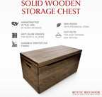 Amish Made Wooden Storage Chest Trunk Box with Lid and Handles for Bedroom, Blanket, Clothes, Anti-Slam Hinges, Handmade, Rustic, Oak Wood, Provincial Stain, 36"