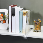Boao 8 Pcs Shelf Dividers for Closet Organization Acrylic Clear Shelf Divider Purse Organizer Handbag Separator Bookshelf Divider for Closet Bedroom Kitchen Office Cabinet Bathroom