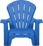 Little Tikes Kids Garden Chair 4 Pack in Blue, Outdoor Toddler Activity Adirondack Chairs for Picnic, Garden, Patio, Backyard & Beach, Outdoor Chair Set