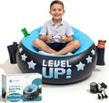 Inflatable Gaming Chair for Kids – Supports Up to 300 lbs, Includes Air Pump, Cup Holder, 2 Pockets – Durable Bean Bag Seat, Comfy Kids Gaming Chair & Top Gamer Chairs for Kid Room