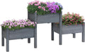 Ergonomic Three-Tier Raised Garden Bed for Vegetables and Herbs