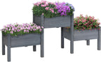 Ergonomic Three-Tier Raised Garden Bed for Vegetables and Herbs