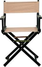 Casual Home 18" Director's Chair Black Frame with Tan Canvas
