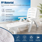Kids Lounge Chair Outdoor, with High Backrest, Arm Rest, Adjustable Reclining Design, Durable Construction, Portable & Lightweight for Backyard, Poolside, or Beach
