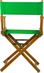 Casual Home Director's Chair ,Honey Oak Frame/Green Canvas,18" - Classic Height