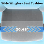 Massage Gaming Chair, Ergonomic Video Game Chair with Lumbar Support and Footrest, Height Adjustable Fabric Computer Chair with Pocket Spring Cushion (Gray)