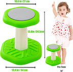 Fanboxk Active Chairs Kids Preschool Wobble Stool - Alternative Flexible Seating Balance Wiggle Stool for Classroom,Preschool,Kindergarten&Elementary School,Active Sensory Chairs,Ages3-8,Green(14in)
