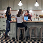 FDW Metal Bar Stools Set of 4 Counter Height Bar Stool 30 Barstools Industrial Patio Stool Stackable Stool Modern Backless Indoor/Outdoor Metal Bar Kitchen Counter Stools Chairs