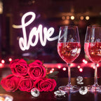 1000pcs/ Pack Wedding Table Acrylic Diamond Scatter Crystals Confetti Acrylic Gems Vase Fillers Rhinestones for Wedding, Bridal Shower, Vase Beads Decorations (10mm, Burgundy)
