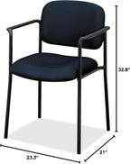 basyx by HON Guest Chair with Arms, Office Furniture, Navy (VL616)