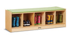 Jonti-Craft 90936JC 5 Section Bench Locker, Key Lime