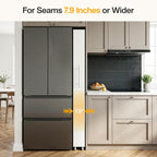 Tribesigns 73" Tall Slim Storage Cart on Wheels, 7-Tier Narrow Pantry Cabinet, Rolling Skinny Spice Rack Organizer Next to Fridge, Wooden Pull-Out Storage Shelf for Kitchen Small Spaces, White