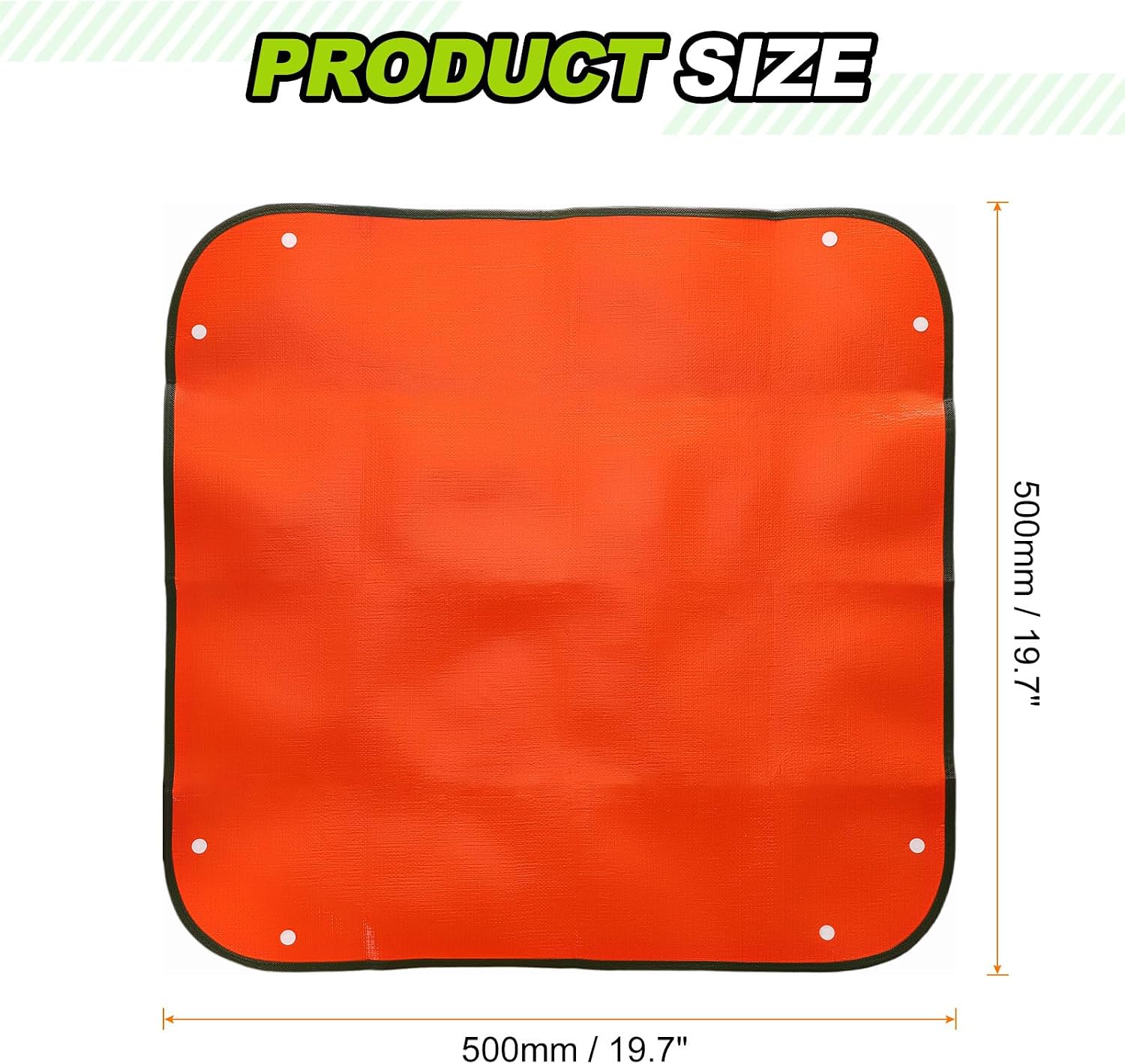 HARFINGTON Repotting Mat 19.7" x 19.7" PE Cloth Waterproof Plant Repotting Mat Foldable Portable Gardening Potting Tray with Plastic Buckle for Indoor Plant Change Soil Watering, Yellow