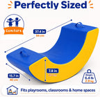 Sensory Rocking Chair with Waterproof PU Cover,High-Density Foam Portable Sensory Chair for Kids-Classroom Rocker for Focus & Engagement