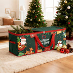 Christmas Tree Storage Bag: Oxford Fabric Tree Bag Fits up to 7.5 ft Tall Christmas Artificial Tree with Wide Opening Dual Zippers Waterproof Protects from Moisture Dust