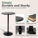 FDW Bistro Pub Table 40 Inch Height Cocktail Table Round Bistro Bar Table for Home and Kitchen Dining