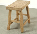 Artissance Approx. 22-26" Wide 14-16" Deep Vintage Accent Table with Unique Top Weathered Natural