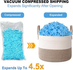 20lbs Bean Bag Filler – Bulk Soft Shredded Memory Foam for Pillows, Couch Cushions, Punching Bag, Dog Beds & Crafts, Clean Fluffy Stuffing for Home Refill Projects