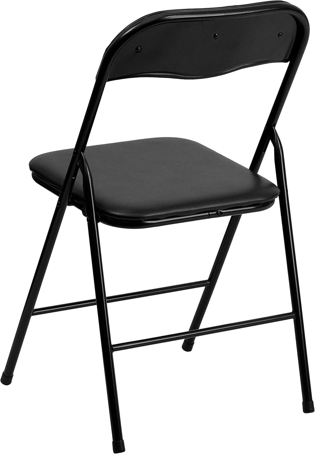 Flash Furniture Madison 5-Piece Folding Card Table and Chairs Set, Portable Event Table and Chairs Set, Black