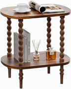 Side Table for Small Spaces, Small End Table for Living Room, Bedroom, Corners, and Office