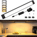 WOBANE Under Cabinet Lighting,16.5 inch Dimmable Counter Lights for Kitchen,Plug in LED Light Bar for Cupboard,Workbench,Shelf, Desk,5 Color Settings from 2700K-6000K,800 LM Super Bright