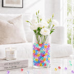 QYGL 850PCS+ Colorful Fake Diamonds, Fake Ice, Acrylic Rocks Bulk Plastic Gems for Vase Fillers, Table Scatter, Wedding Centerpieces, Party Decoration, Crafts, Aquarium & Food Display