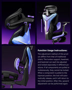 Autofull G7 Gaming Chair - 3-Zone Lumbar, 22-Point Adjustment, Breathable Mesh, Custom Backplate, 720° Armrests, BIFMA Certified Ergonomic, 140° Recline, IGR Certified, Niko Endorsed - Gift for Gamers