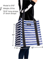 SCOUT Bagette Market Tote - Large Reusable Grocery Bag with Burst-Proof Bottom, Two Sets of Straps, Folds Flat to Store