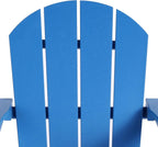 HDPE Laguna Outdoor Rocking Poly Adirondack Chair (Set of 2), Pacific Blue