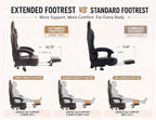 Office Desk Computer Gaming Chair for Adults, Ergonomic High Back Gamer Chair with Massage and Pocket Spring Cushion, Swivel Comfy Video Game Chairs with Footrest and Lumbar Support (Pro Grey)