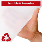 VicMore Christmas Tree Disposal Bag 9ft x 6ft White - Heavy-Duty Polyethylene Storage Cover